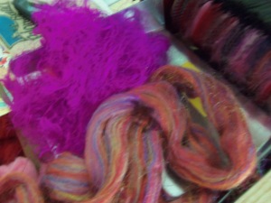 firefox fiber and sari silk before carding